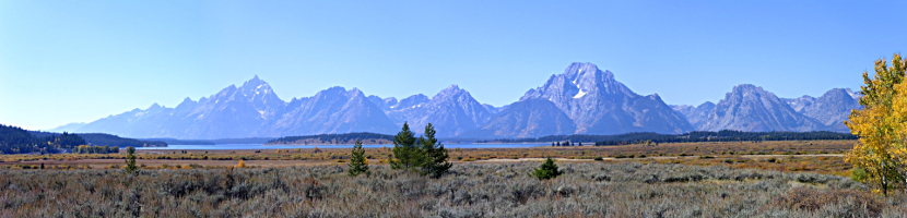 [View of entire Teton range.]